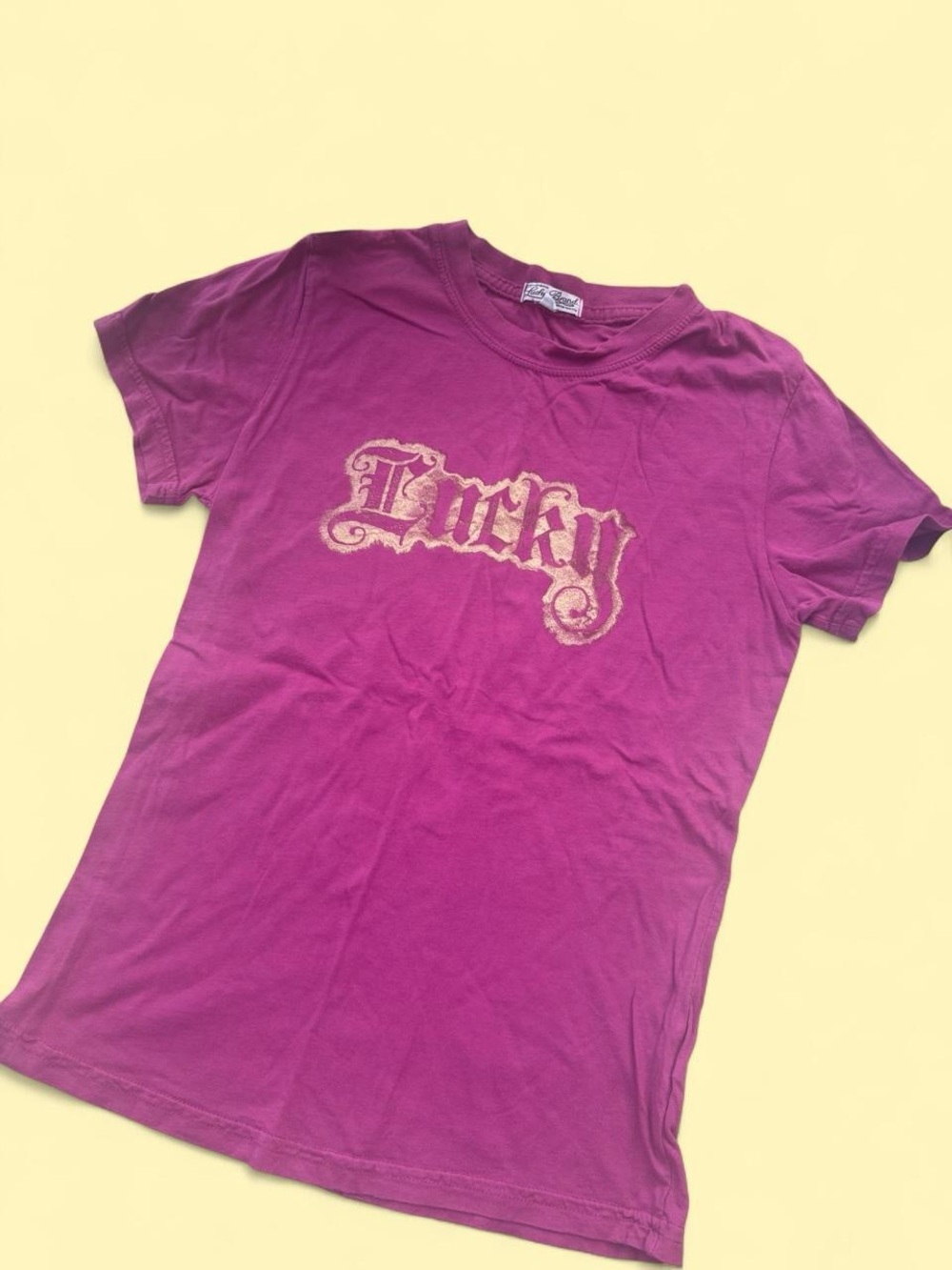 Lucky brand Short Sleeve baby Tee in Magenta